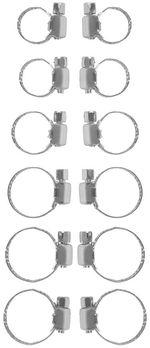 Hose Clamp Set Strend Pro HC612, 12-piece, for hose