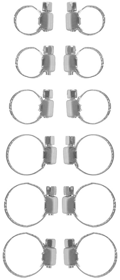 Set of hose clamps 12pcs