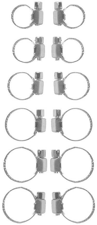 Hose Clamp Set Strend Pro HC612, 12-piece, for hose