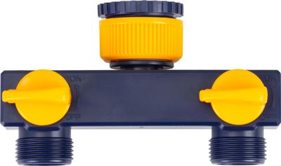 Csatlakozó DY8003, elosztó, 2-utas, kerti, szelepekkel