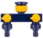 Elosztó Strend Pro Garden TS3017, 2-utas csatlakozó, kerti, szelepekkel