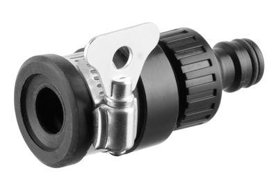 Adapter DY8012, 1/2", Snap-In, for garden hose, with metal clamp