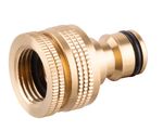 Csatlakozó Strend Pro, sárgaréz, G1/2" - G3/4", vízcsaphoz, belső menetes