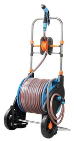 Vozík Strend Pro 5020, so záhradnou hadicou 1/2", L-50+2 m, pištoľ, spojky, adaptéry, navijač