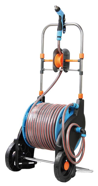 Kocsi ST.5020 1/2", 50 + 2 m, pisztoly, kuplung, adapter, tekercselő, kerti