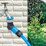 Adapter AQUACRAFT® 550342, articulated, 1/2"-3/4"-1", 360, 180, male, for garden hose