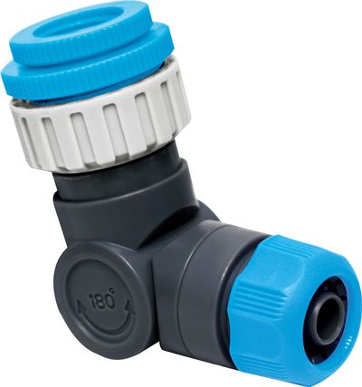 Adaptér AQUACRAFT® 550344, kĺbový,  1/2"-3/4"-1", 360, 180, 1/2", na záhradnú hadicu