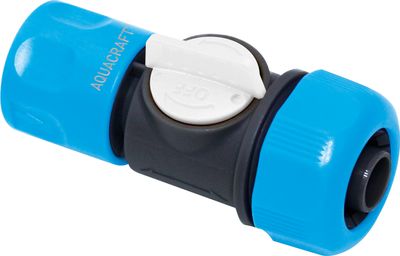 Hose conector with valve 5/8" - 3/4" AQUACRAFT