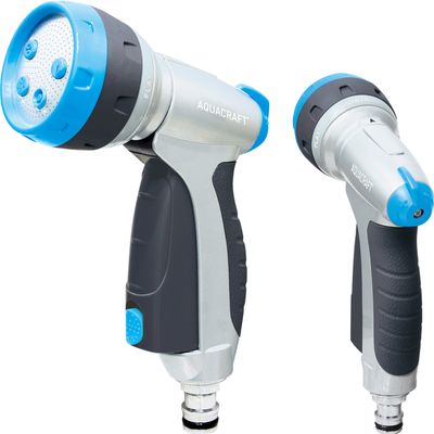 Spray gun 5patterns AQUACRAFT, adjustable, metal body and adaptor