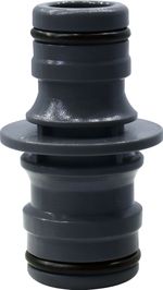 Connector AQUACRAFT® 550911, MAX-Flow, 2W, 3/4"x1", for garden hose