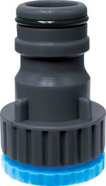 Adapter AQUACRAFT® 550992, MAX-Flow, 1"x3/4"-1", for garden hose