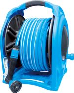 Tömlődob AQUACRAFT® 990076, 1/2"" kerti tömlővel, L-25 m, pisztoly