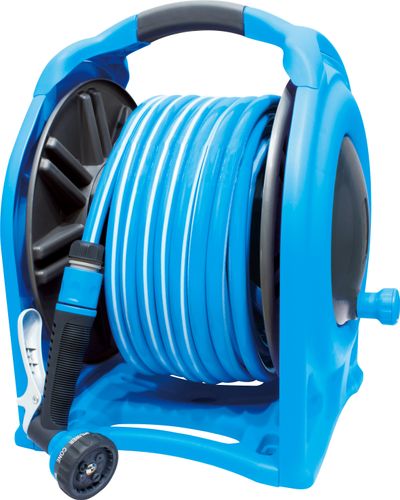 Hose Reel AQUACRAFT 990076, with garden hose 1/2", L-25 m, spray gun
