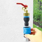 Tap connector AQUACRAFT® 550991, MAX-Flow, 1/2"x3/4"