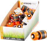Gyorscsatlakozó Strend Pro SoftTouch C3004RDX, 1/2", STOP R, tömlőhöz, kerti, Sellbox 25 db
