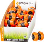 Csatlakozó Strend Pro SoftTouch 1/2", kerti tömlők összekötéséhez és javításához, 25 db-os display d
