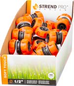 Adapter Strend Pro, 1/2", tömlőre, kerti, DisplayBox, soft touch