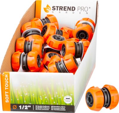 Adapter Strend Pro, 1/2", tömlőre, kerti, DisplayBox, soft touch