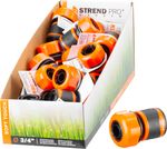 Gyorscsatlakozó Strend Pro SoftTouch C3025RDX, 3/4", tömlőhöz, kerti, Sellbox 25 db