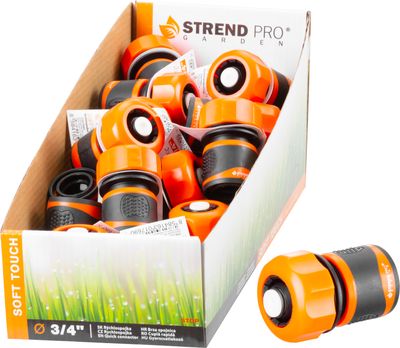 Gyorscsatlakozo Strend Pro SoftTouch C3024RDX, 3/4", STOP R, tomlohoz, kerti, Sellbox 25 db