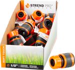 Gyorscsatlakozó Strend Pro SoftTouch C3005RDX, 1/2", tömlőhöz, kerti, Sellbox 25 db
