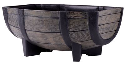 Flower pot GDA Woodeff 817, natural, 41x29x19 cm, barrel