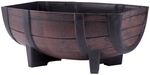 Planter Strend Pro Woodeff, 29x41x19 cm, Teak, barrel, wood effect