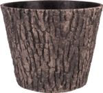 Kvetináč Strend Pro Woodeff, 37,5x30 cm, walnut, efekt dreva