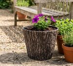 Planter Strend Pro Woodeff, 37.5x30 cm, Walnut, wood effect