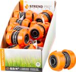 Csatlakozó Strend Pro SoftTouch 3/4", kerti tömlők összekötéséhez és javításához, 20 db-os display d