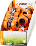 Csatlakozó Strend Pro SoftTouch 3/4", kerti tömlők összekötéséhez és javításához, 20 db-os display d