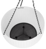 Planter Strend Pro Modern, hanging, White, 26x16 cm, with chain and hanger