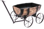 Planter Strend Pro Woodeff, 41.5x29x19 cm, whiskey barrel wagon