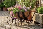 Planter Strend Pro Woodeff, 41.5x29x19 cm, whiskey barrel wagon