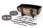 Planter Strend Pro Woodeff, 41.5x29x19 cm, whiskey barrel wagon