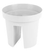 Flower pot GDA Modern Railing 113, railing, 25,5x28cm, white