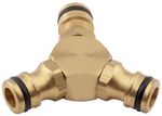 Köztes elem Strend Pro, sárgaréz, 1/2", 3-utas