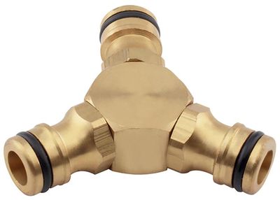 Connecting Piece Strend Pro, brass, 1/2", 3-way