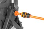 Navíjač Strend Pro, so záhradnou hadicou 1/2", L-30 m, nastaviteľná dýza + 2x rýchlospojka + adaptér