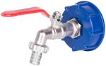 Set Strend Pro, brass valve 1/2" (zinc reducer 3/4") + plastic reducer 60 mm + outlet 3/4", for IBC