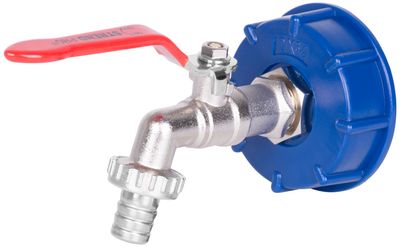 Strend Pro készlet, szelep 3/4" (Zn redukció 1") + műanyag redukció 60 mm + kieresztés 1/2" , IBC ta