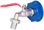 Set Strend Pro, brass valve 3/4" + plastic reducer 60 mm + outlet 1", for IBC tank