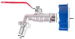 Set Strend Pro, brass valve 3/4" + plastic reducer 60 mm + outlet 1", for IBC tank