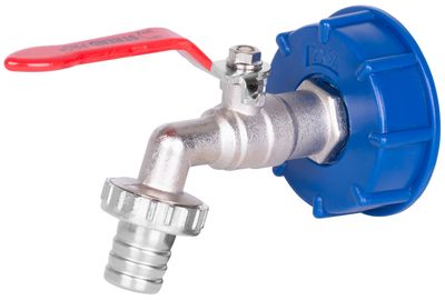 Strend Pro készlet, szelep 1" + műanyag redukció 60 mm + kieresztés 3/4", IBC tartályra