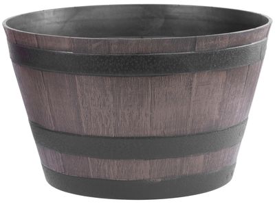 Flower pot Strend Pro, Woodeff, 52x30 cm, brown, wood effect, barrel