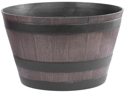 Planter Strend Pro Woodeff, 52x30 cm, Brown, wood effect, barrel