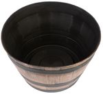 Virágcserép Strend Pro Woodeff, 52x32 cm, arany, fa hatású, hordó