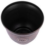 Flower pot Strend Pro, metal effect, copper look, 25x30 cm