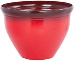 Planter Strend Pro, glazed, Red, 38x28.5 cm