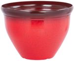 Planter Strend Pro, glazed, Red, 38x28.5 cm